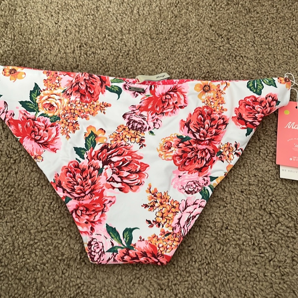 Maaji Carnation Flirt Reversible Bikini Bottoms, NWT - Picture 4 of 8